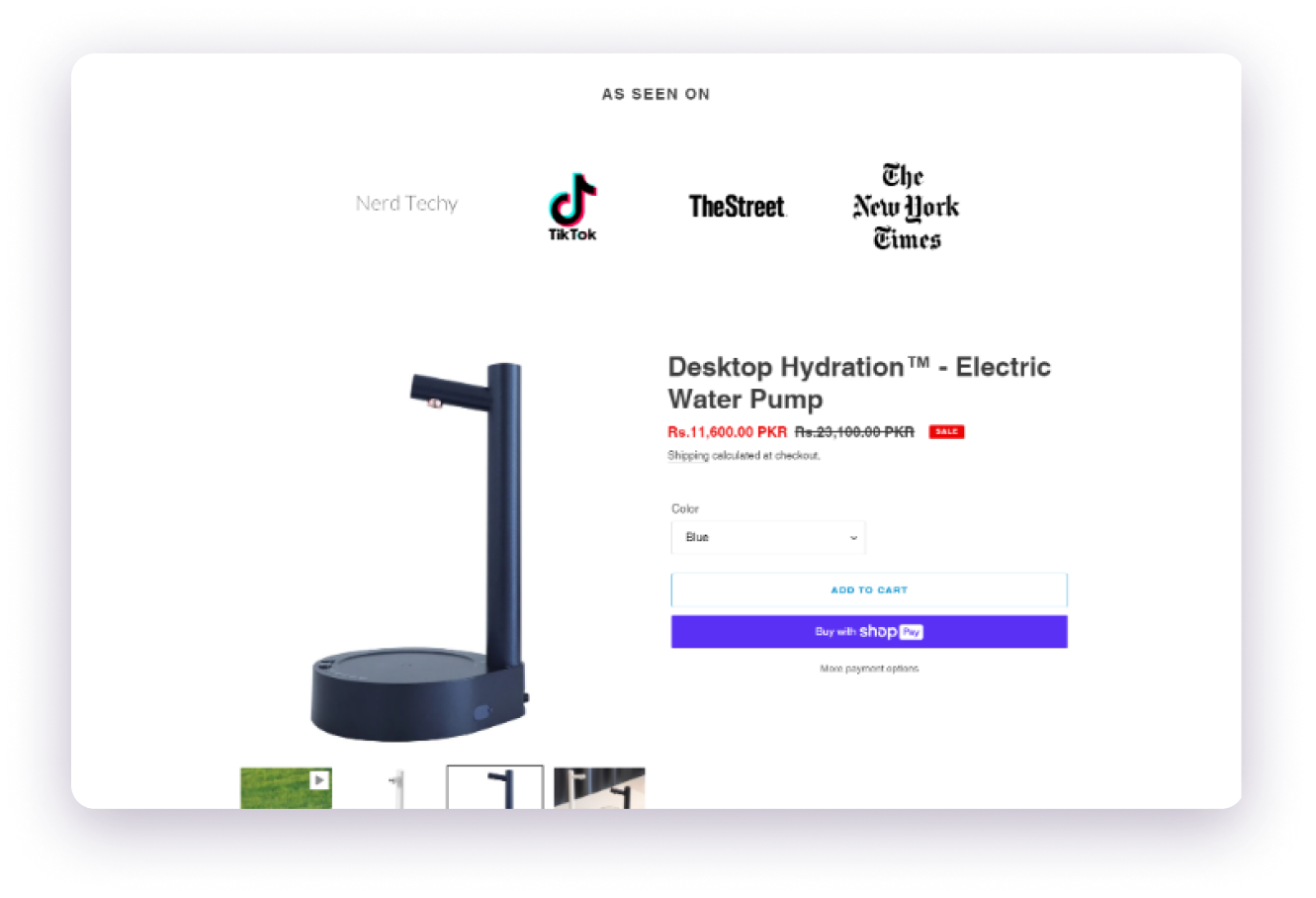 One Product Store (desktophydration.com) Shopifico.com